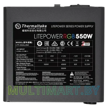 Блок питания Thermaltake Litepower RGB 550W (PS-LTP-0550NHSANE-1) картинка 3